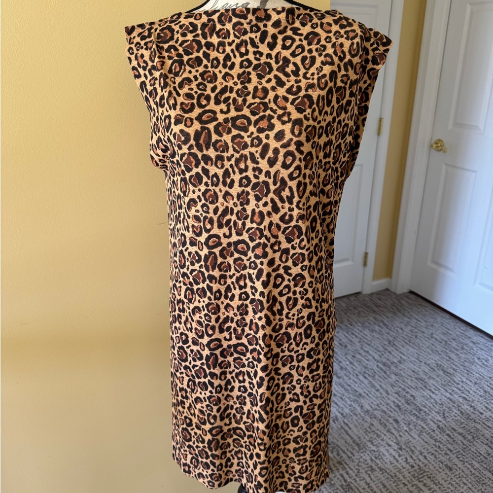 Zara Leopard Print Sleeveless Tunic